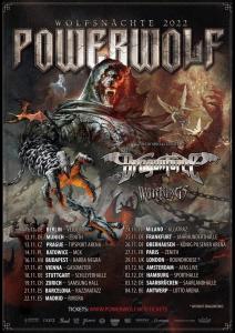Powerwolf Euro Tour 2022 poster