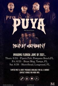 Puya Florida Shows 2021 poster