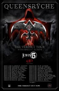Queensrÿche US Tour 2020 poster