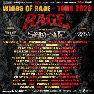 Rage & Serenity Euro Tour 2020 poster