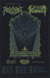 Revocation & Voivod North American Tour 2019 poster