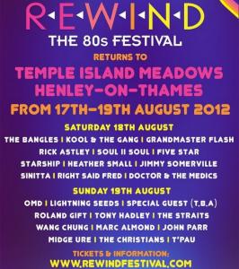 Rewind – The 80s Festival poster