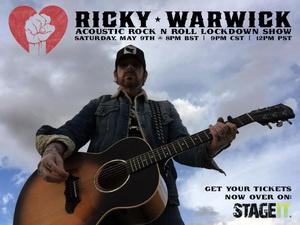 Ricky Warwick live show 2020 poster