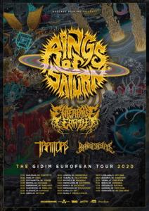 Rings Of Saturn EU & UK Tour 2020 poster