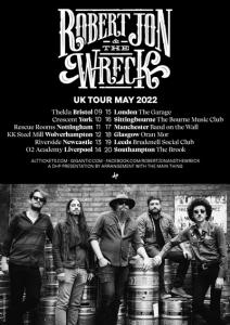 Robert Jon & The Wreck live UK Tour 2022 poster