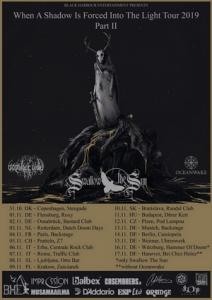 October Tide & Swallow The Sun Euro Tour 2019 poster