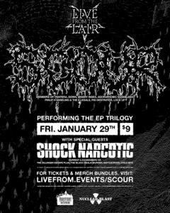 Scour live streaming show 2021 poster