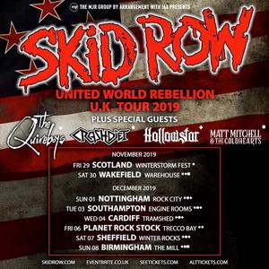 Skid Row UK Tour 2019 poster