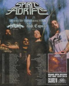 Spirit Adrift North American Tour 2019 poster
