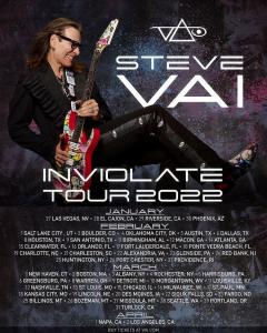 Steve Vai US Tour 2022 poster