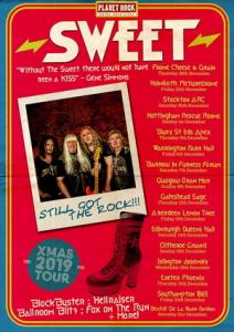 Sweet UK Tour 2019 poster