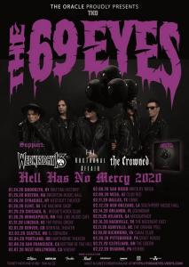 The 69 Eyes US Tour 2020 poster