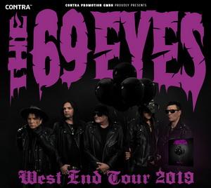 The 69 Eyes West End Tour 2019 poster