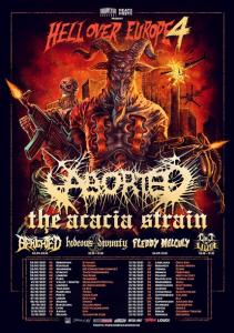 The Acacia Strain Euro Tour 2021 poster