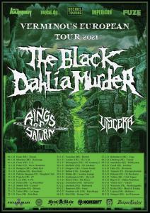 The Black Dahlia Murder Euro Tour 2021 poster