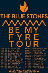 The Blue Stones North American Tour 2019 poster