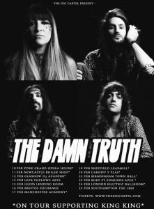 The Damn Truth UK Tour 2021 poster