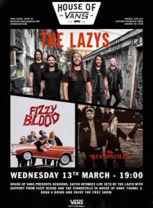 The Lazys London Show 2019 poster