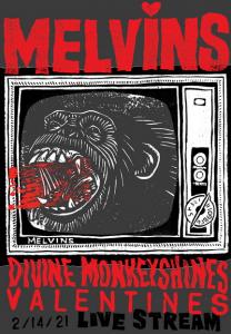 The Melvins live streaming show 2021 poster