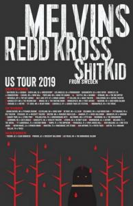 Melvins US Tour 2019 poster