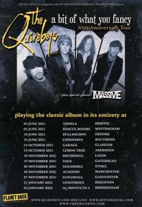 The Quireboys UK Tour 2021/2022 poster
