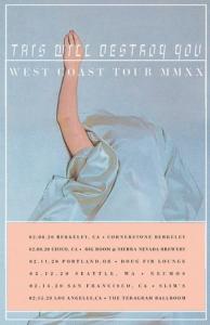 This Will Destroy You US Tour 2020 poster