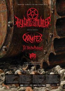 Thy Art Is Murder EU & UK Tour 2020 poster