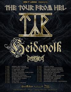 Týr Euro Tour 2019 poster