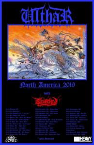 Ulthar North American Tour 2019 poster