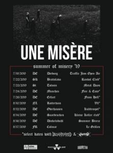 Une Misère EU Tour 2019 poster