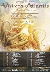Visions Of Atlantis EU Tour 2020 poster