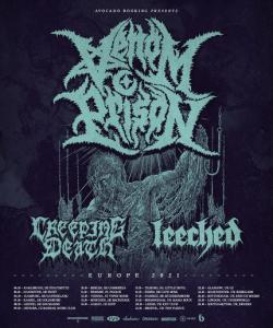 Venom Prison Euro Tour 2021 poster