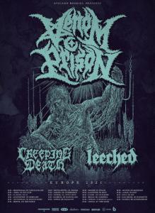 Venom Prison Euro Tour 2021 poster