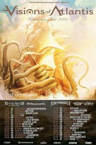 Visions Of Atlantis EU Tour 2020 poster