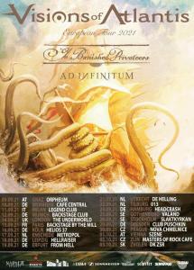 Visions Of Atlantis EU Tour 2021 poster