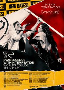 Within Temptation and Evanescence Euro Tour 2022 poster