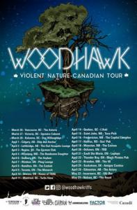 Woodhawk Canadian Tour 2020 poster