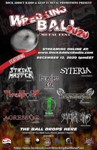 Wrecking Ball Metal Fest 2020 poster