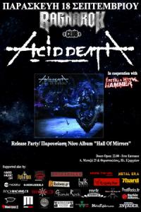 Acid Death Hall of Mirrors release party 2015 poster
