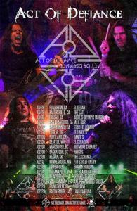 Act Of Defiance North American Tour 2016 poster