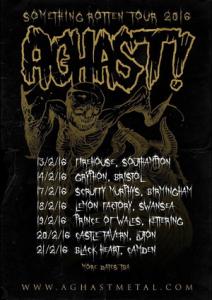 Aghast UK Tour 2016 poster