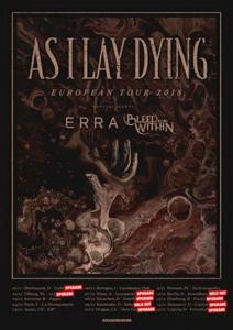 Bleed From Within Euro TOur 2018 poster
