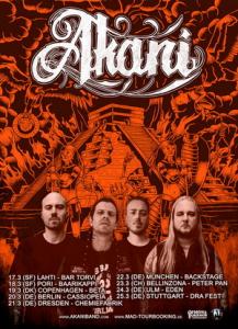 Akani Euro Tour 2017 poster