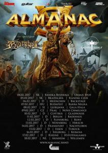 Almanac European Tour 2017 poster