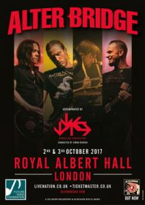 Alter Bridge 2 London Shows 2017 poster