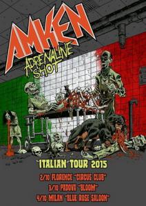 AMKEN Italian Tour 2015 poster