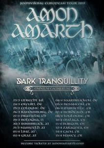 Amaon Amarth Dark Tranquillity Euro Tour 2017 poster