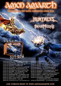 Amon Amarth European tour 2015 poster
