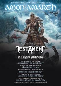 Amon Amarth UK & Ireland Tour 2016 poster