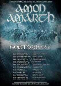 Amon Amarth US Tour 2017 poster